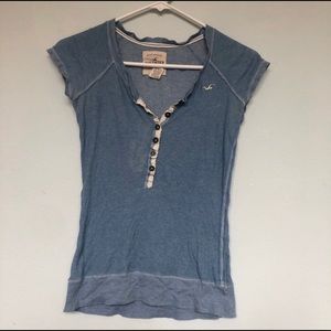Sky Blue Hollister Top